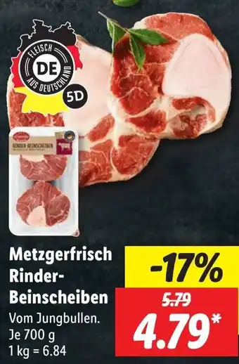 Lidl Metzgerfrisch Rinder-Beinscheiben 700 g Angebot