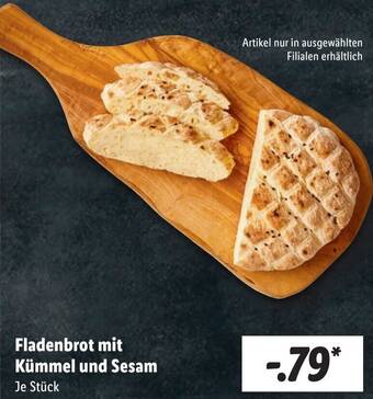 Lidl Fladenbrot mit Kümmel und Sesam Angebot