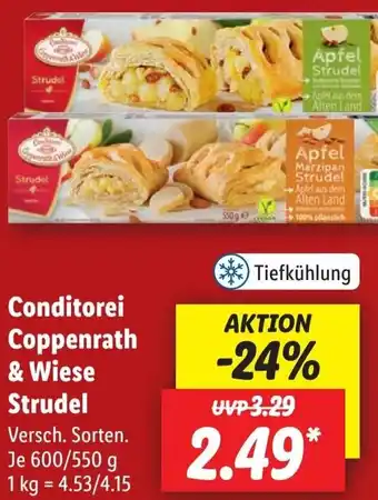 Lidl Conditorei Coppenrath & Wiese Strudel 600/550 g Angebot