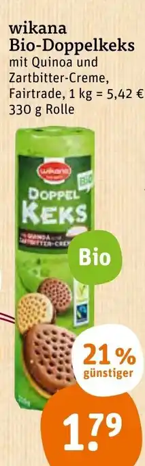 tegut Wikana Bio Doppelkeks 330g Angebot