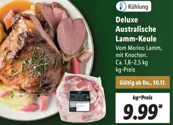 Lidl Deluxe Australische Lamm-Keule ca. 1,8-2,5 kg Angebot