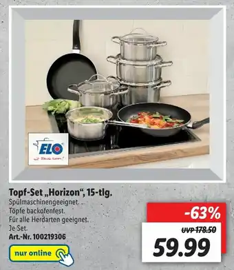 Lidl Topf-set horizon 15tlg Angebot