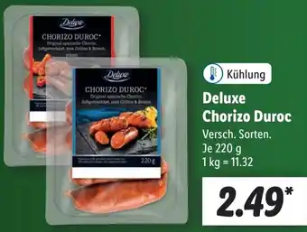 Lidl Deluxe Chorizo Duroc 220 g Angebot