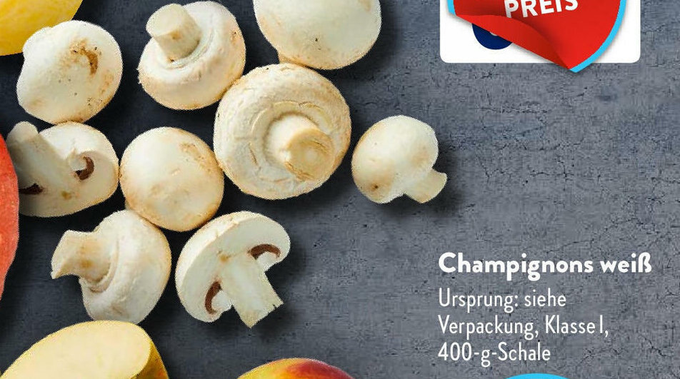 Champignons weib 400g Angebot bei Aldi Süd