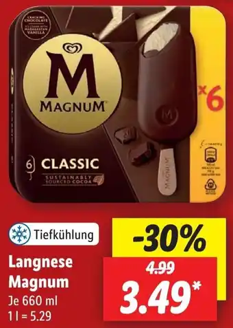 Lidl Langnese Magnum 660 ml Angebot