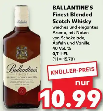 Kaufland BALLANTINE'S Finest Blended Scotch Whisky 0,7 L-Fl. Angebot