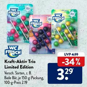 Aldi Süd WC Frisch Kraft Aktiv Trio Limited Edition 150g Angebot