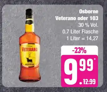 Marktkauf Osborne Veterano oder 103 30% Vol. 0,7 Liter Flasche Angebot