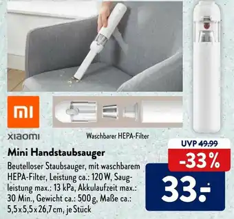 Aldi Süd Xiaomi Mini Handstaubsauger Angebot