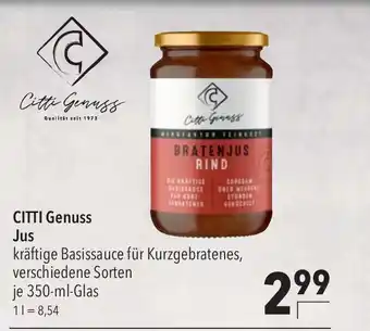 CITTI Markt CITTI Genuss Jus je 350-ml-Glas Angebot