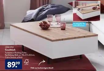 Aldi Süd Living Style Couchtisch Angebot