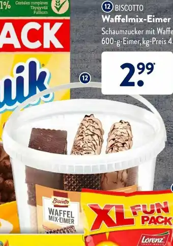 Aldi Süd Biscotto Waffelmix Eimer 600g Angebot