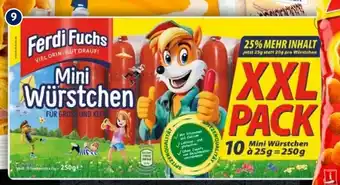 Aldi Süd Ferdi Fuchs Mini Würstchen 10x25g Angebot