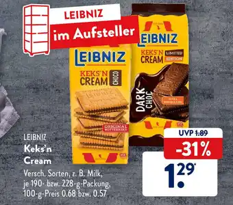 Aldi Süd Keks'n cream Angebot