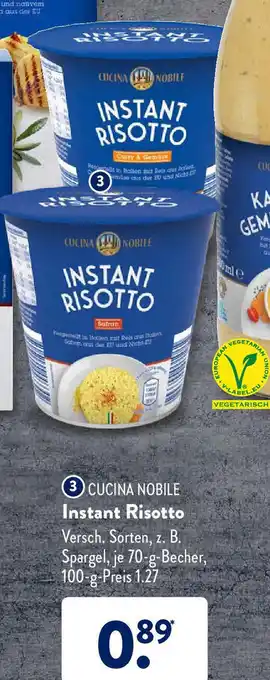 Aldi Süd Instant risotto 70g Angebot