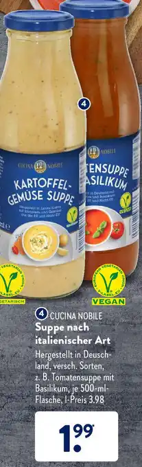 Aldi Süd Suppe nach italienischer art 500ml Angebot