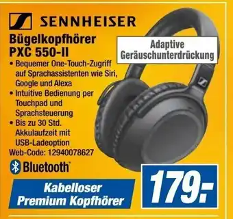 Expert Sennheiser Bügelkopfhörer PXC 550-II Angebot