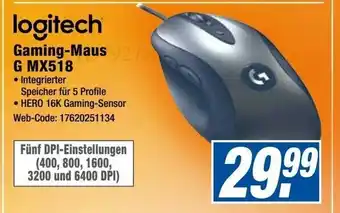 Expert Logitech Gaming Maus G MX518 Angebot