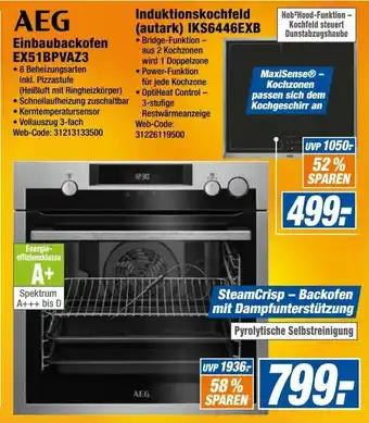 Expert AEG Einbaubackofen EX51BPVAZ3 Angebot