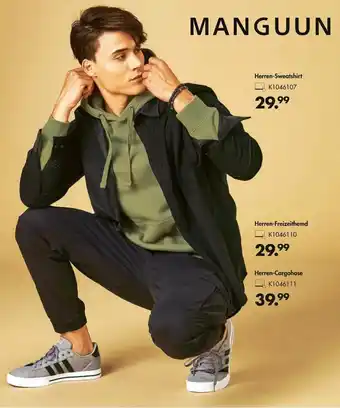 Galeria Manguun Herren Sweatshirt, Herren Freizeithemd oder Herren Cargohose Angebot