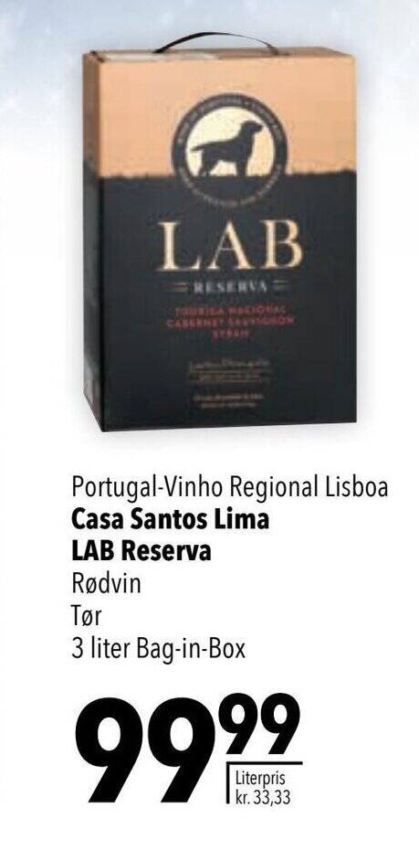 Portugal-Vinho Regional Lisboa Casa Santos Lima LAB Reserva Rødvin Tør ...
