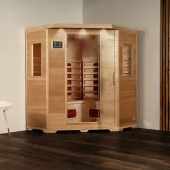 Hagebau Home deluxe infrarotkabine redsun xxl, für 4 pers., fronteinstieg, keramikstrahler - beige Angebot