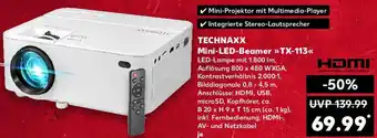 Kaufland TECHNAXX Mini-LED-Beamer ,,TX-113" Angebot