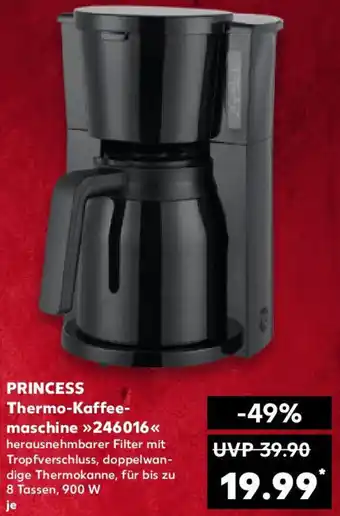 Kaufland PRINCESS Thermo-Kaffeemaschine ,,246016" Angebot