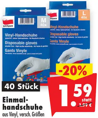 Mäc Geiz Einmalhandschuhe 40 Stück Angebot