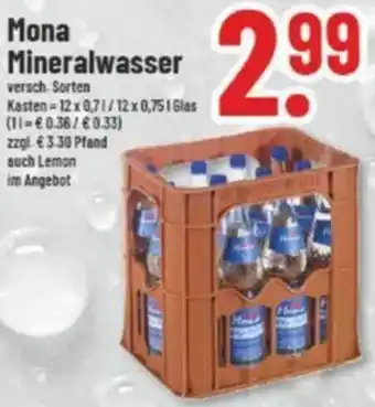 trinkgut Mona Mineralwasser 12x0,7/12x0,75 L Angebot