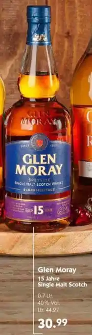 Hol'ab Getränkemarkt Glen Moray 15 Jahre Single Malt Scotch 0.7 Ltr. Angebot