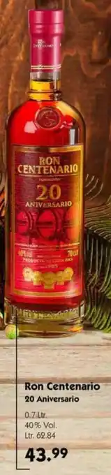 Hol'ab Getränkemarkt Ron Centenario 20 Aniversario 0.7 Ltr. Angebot