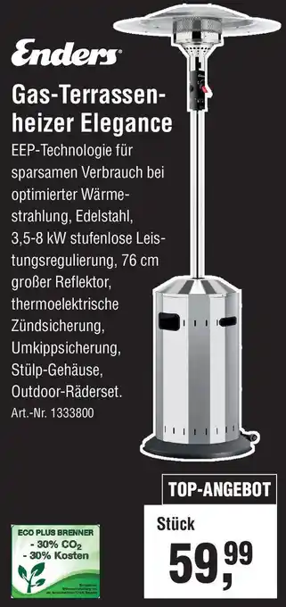 team baucenter Enders Gas-Terrassenheizer Elegance Angebot