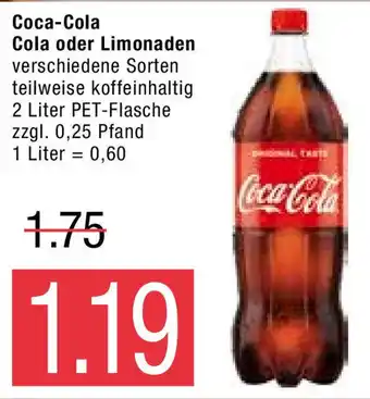 Marktkauf Coca Cola Cola oder Limonaden 2L Angebot