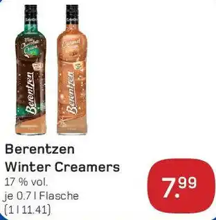 akzenta Berentzen Winter Creamers 0,7 L Flasche Angebot