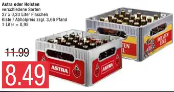 Marktkauf Astra oder Holsten 27x0,33L Angebot