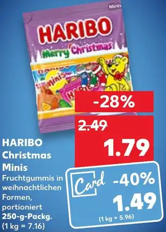 Kaufland HARIBO Christmas Minis 250 g Packg. Angebot