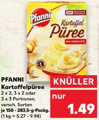 Kaufland PFANNI Kartoffelpüree 150-283,5 g Packg. Angebot