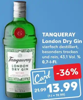 Kaufland TANQUERAY London Dry Gin 0,7 L-Fl. Angebot