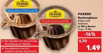 Kaufland PICKERD Kuchenglasur 150 g Becher Angebot