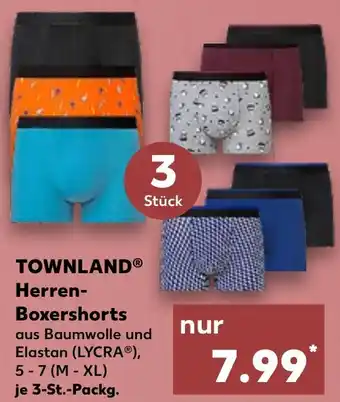 Kaufland TOWNLAND Herren-Boxershorts 3 St. Packg. Angebot