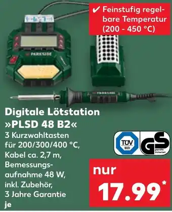 Kaufland PARKSIDE Digitale Lötstation ,,PLSD 48 B2" Angebot
