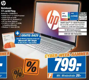 Expert hp Notebook 17-cn3675ng Angebot