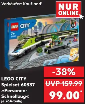 Kaufland LEGO CITY Spielset 60337 ,,Personen Schnellzug" Angebot