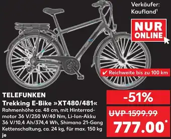 Kaufland TELEFUNKEN Trekking E-Bike ,,XT480/481" Angebot