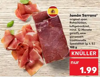 Kaufland Jamón Serrano 100 g Angebot