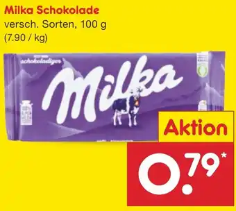 Netto Marken-Discount Milka Schokolade 100 g Angebot