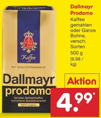 Netto Marken-Discount Dallmayr Prodomo 500 g Angebot