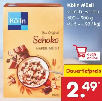 Netto Marken-Discount Kölln Müsli 500 - 600 g Angebot