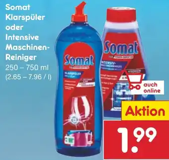 Netto Marken-Discount Somat Klarspüler oder Intensive Maschinen-Reiniger 250-750 ml Angebot